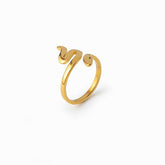 Anel Cobra Banhado a Ouro 18K