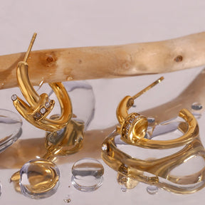 Brinco Prego Banhado a Ouro 18K