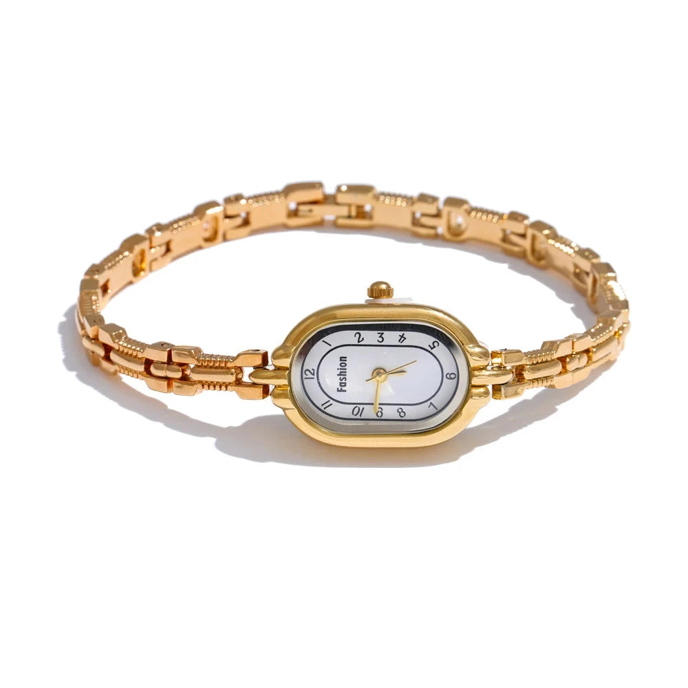 Relógio Feminino Oval Ouro 18K | Vandeza Joias